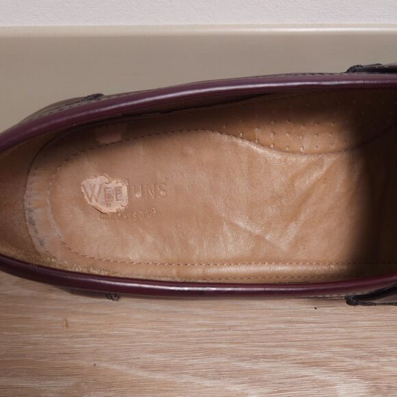 GH Bass & Co Weejuns Leather Loafers Dress Shoes Mens Size 12 Burgundy - Picture 14 of 16
